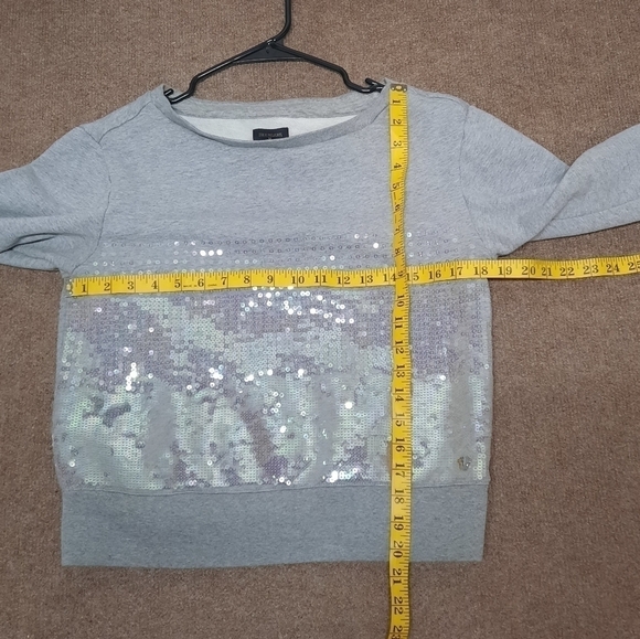 True Religion (Medium) Sequin Boyfriend Grey Sweater - Picture 6 of 11